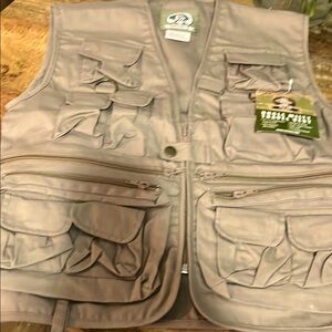 Uncle Milty youth  tan Utility Vest NWT